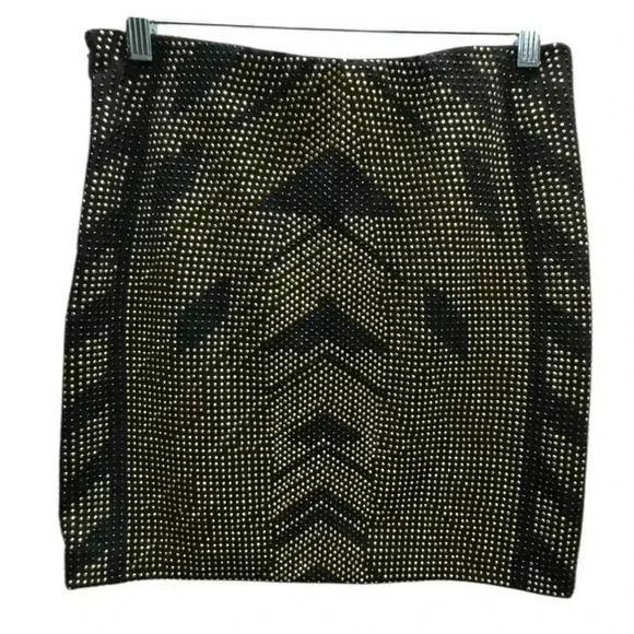 Romeo & Juliet Couture black studded mini skirt Medium - Picture 10 of 13